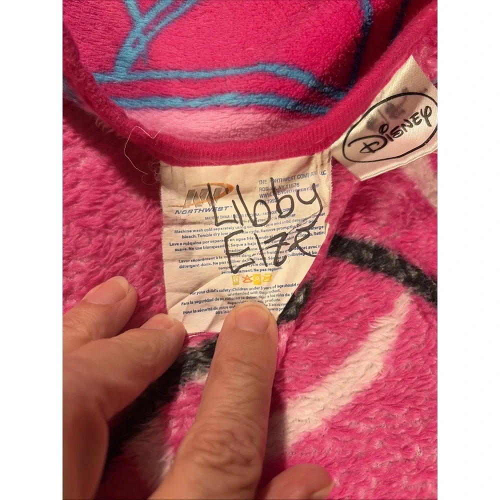 Disney Minnie Mouse Fleece 2013 Blanket Flower & Heart Soft Baby Girl.